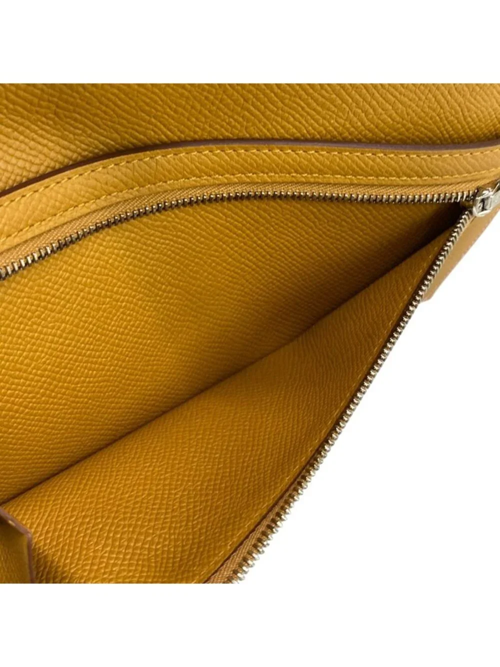 Hermes Wallet Bearn Souffle Verso Rose Confetti Sesame Silver